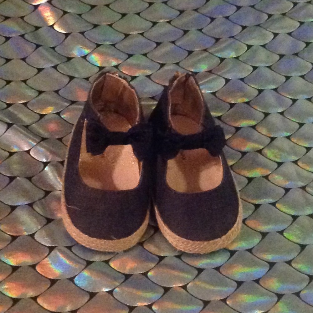 Jean shoes gold zipper in back